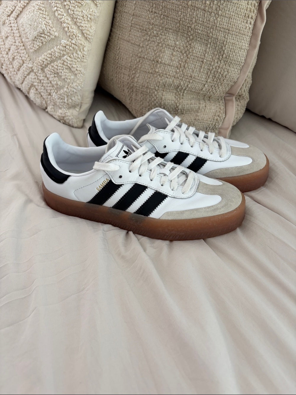 Adidas White Black Samba Women’s Sneakers
